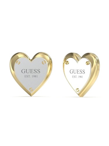 Orecchini guess lobo con cuore - guess,