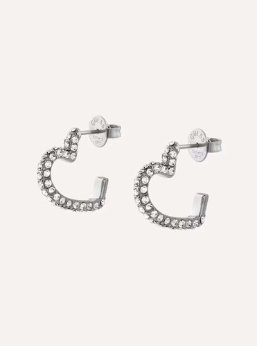 Orecchini guess cerchi cuore - cerchi,