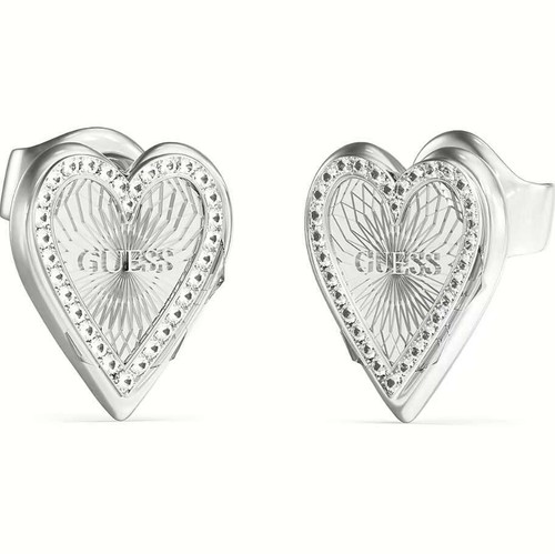 Orecchini guess acciaio - acciaio, cuori