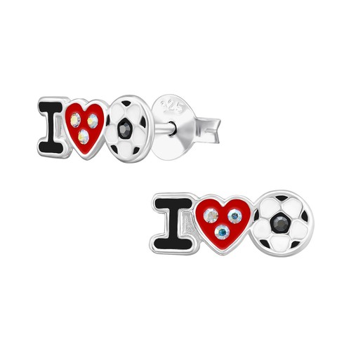 Orecchini heart football in - orecchini,