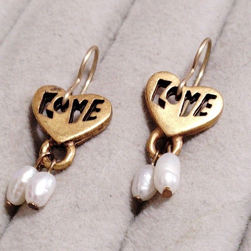 Orecchini oro con cuore - orecchini, in